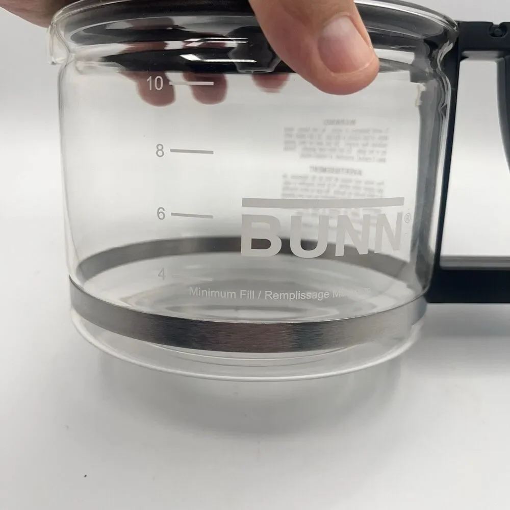 Bunn Coffee Carafe Replacement 10 Cup Pot Black Glass Drip Free